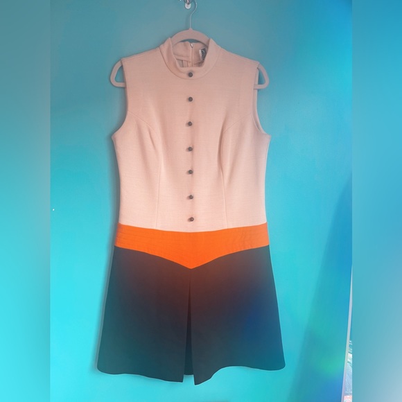 Vintage Jonathan Logan Flight Attendant Dress 1960’s Retro Original - Picture 2 of 12